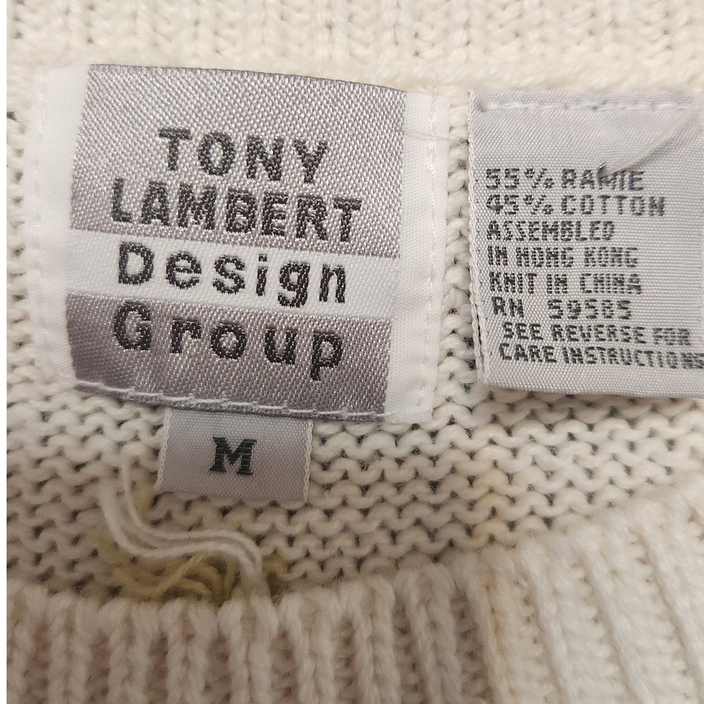 Tony Lambert Design Short Sleeve Sweater Women Medium Multicolor NWT Vintage - Picture 3 of 9